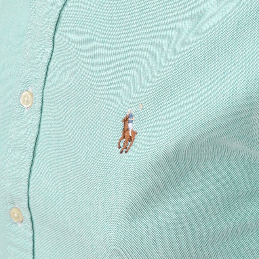 Alternative Image for ProductRalph Lauren Short Sleeved Slim Fit Shirt Blue3